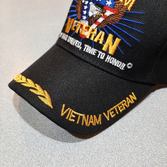Vietnam veteran time was served men's baseball cap - Picture 3 of 5